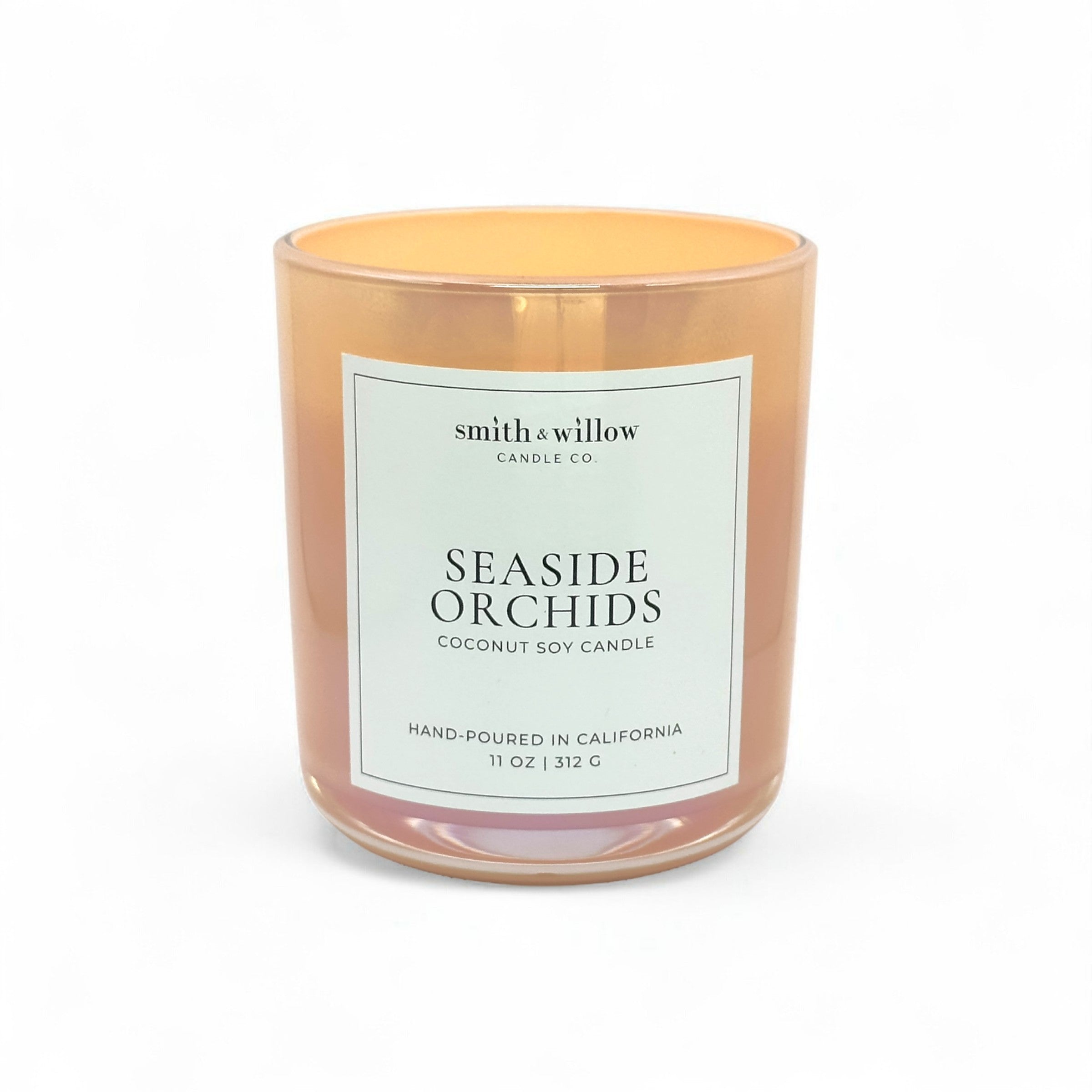 Seaside Orchids Wooden Wick Candle 11 oz
