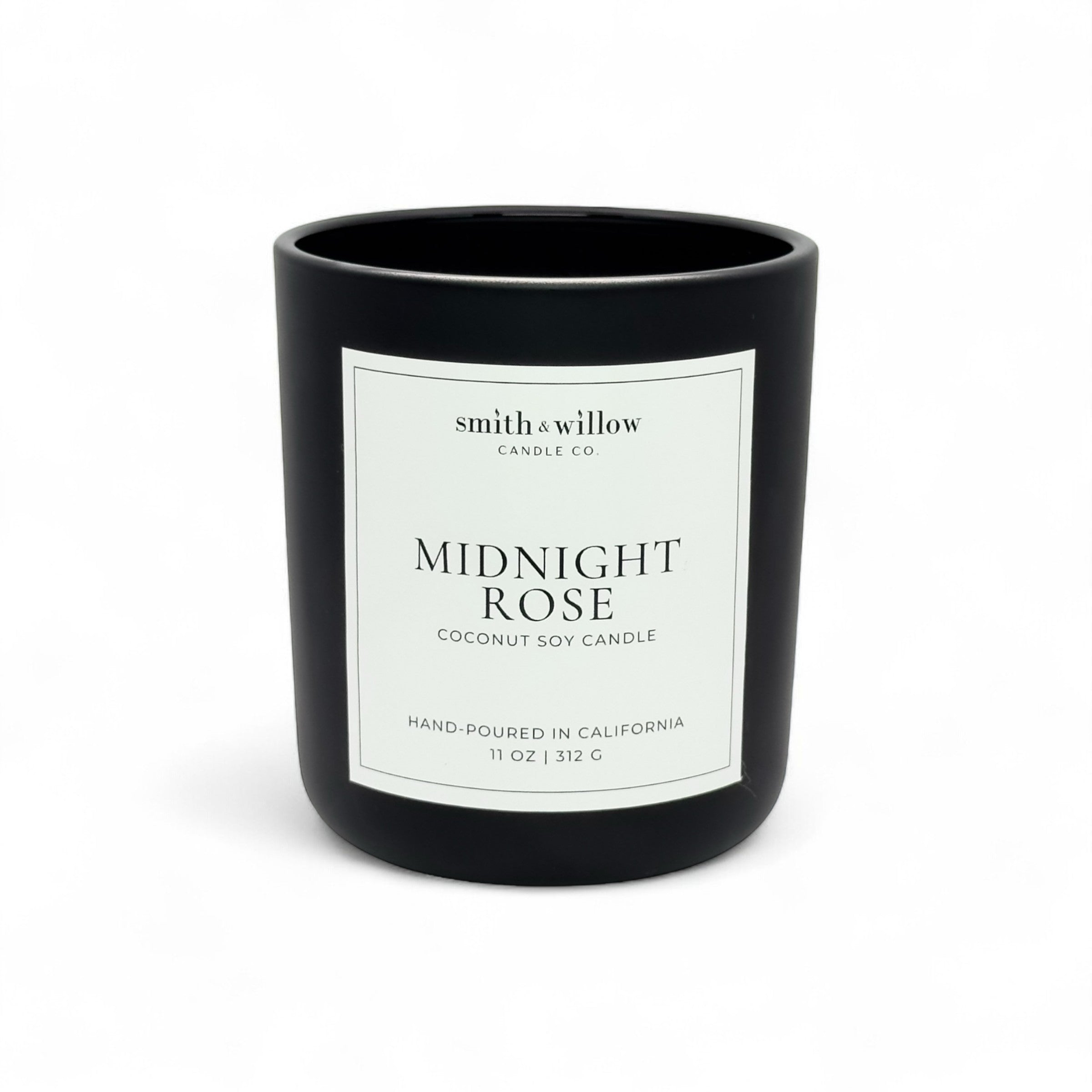 Midnight Rose Wooden Wick Candle 11 oz