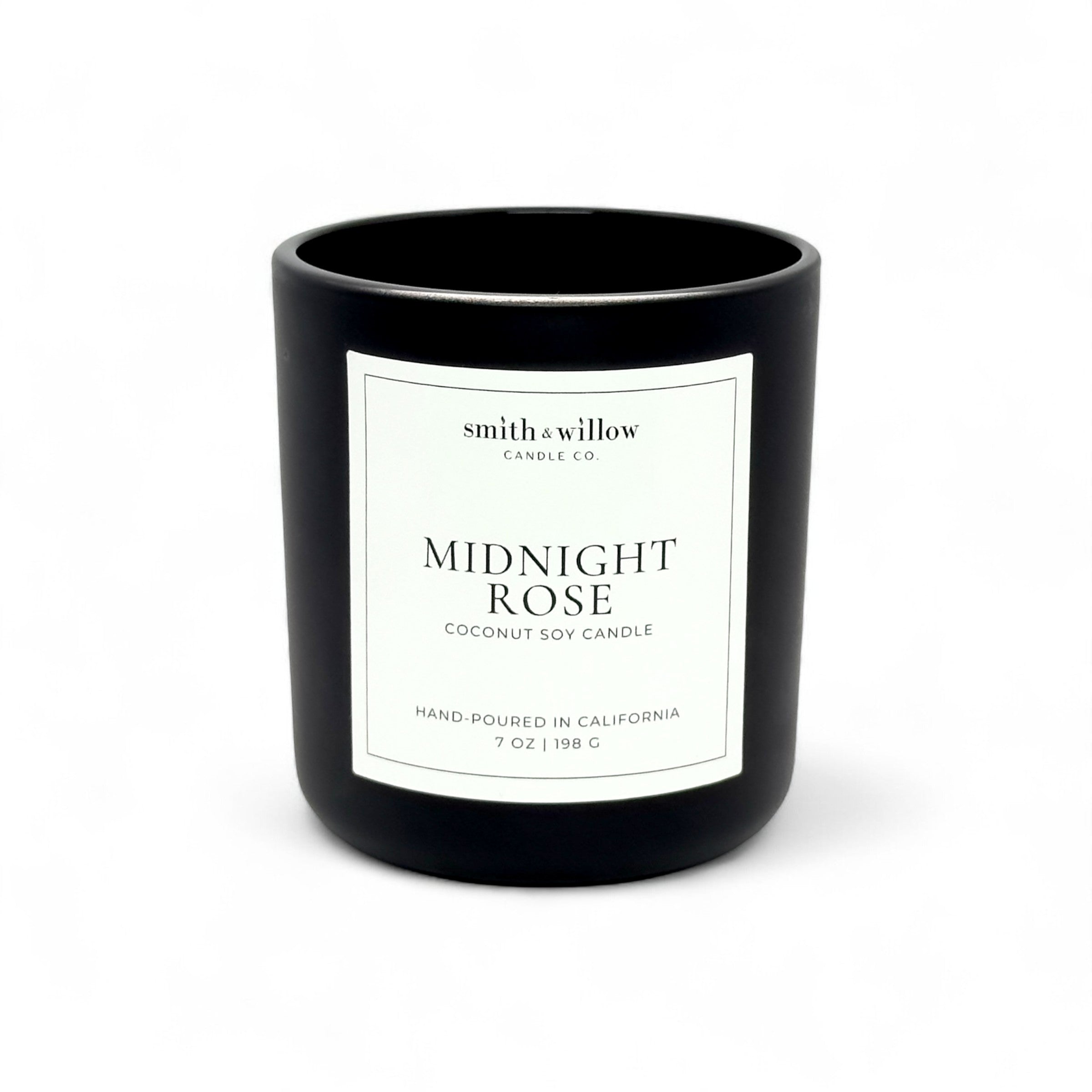 Midnight Rose Wooden Wick Candle 7 oz