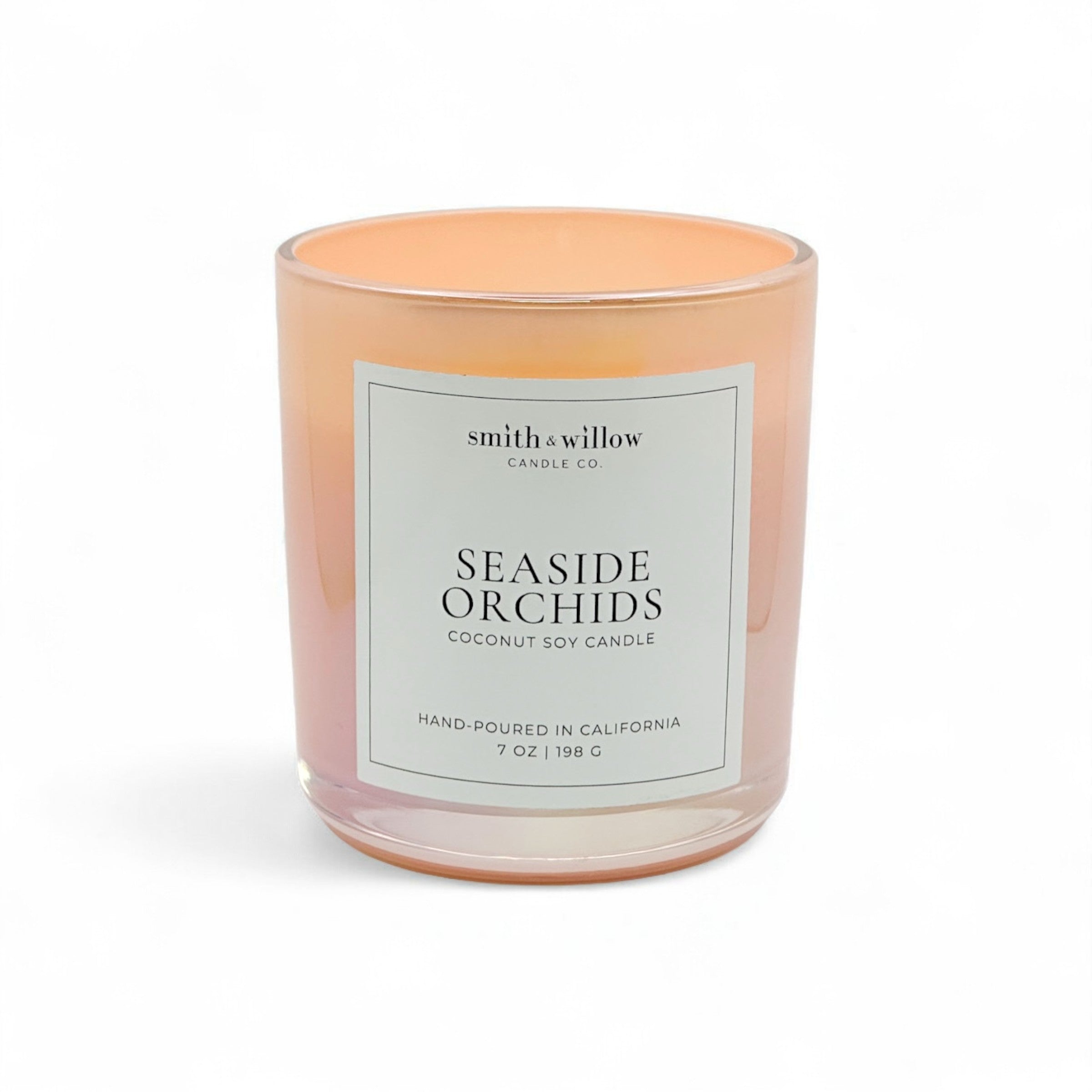 Seaside Orchids Wooden Wick Candle 7 oz