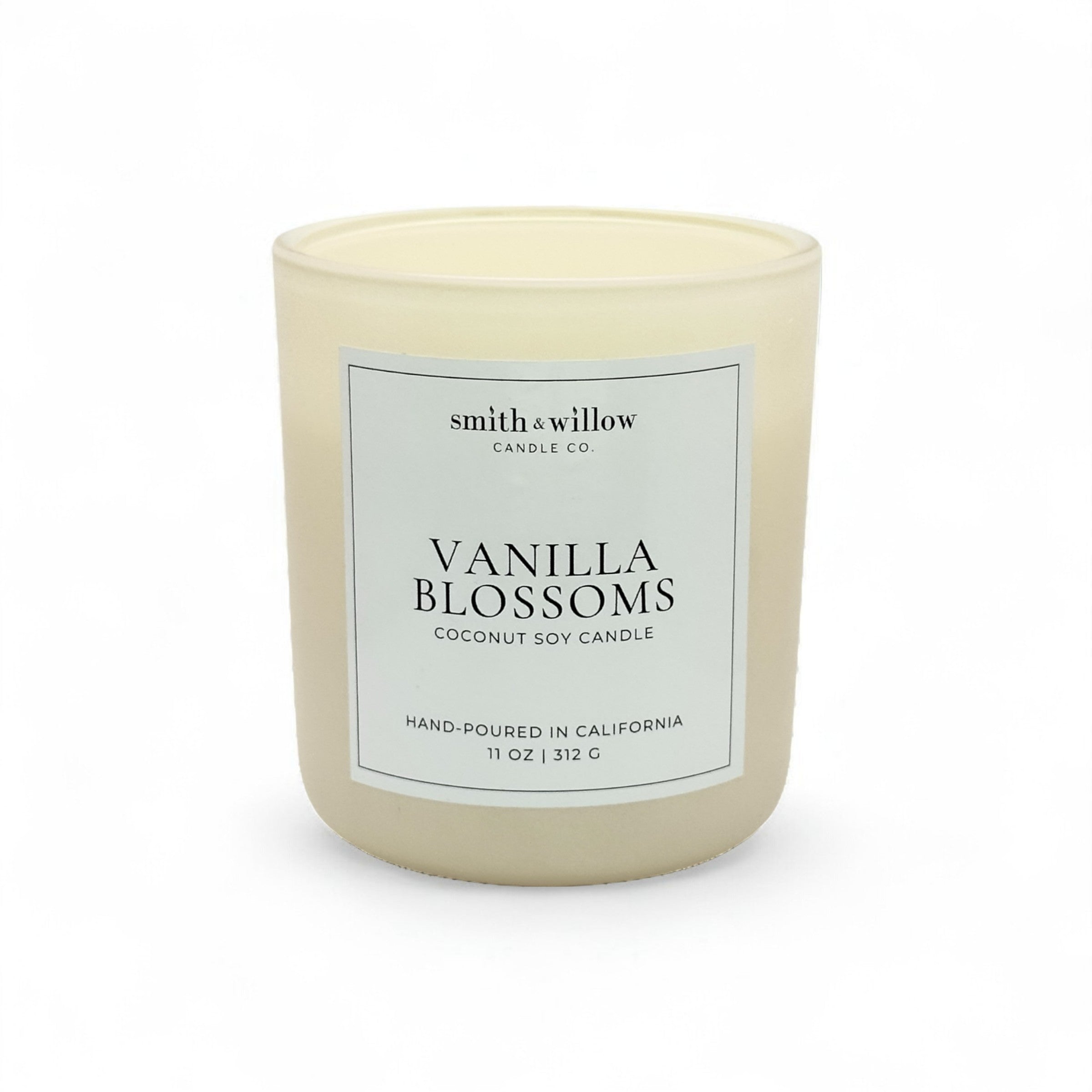 Vanilla Blossoms Wooden Wick Candle 11 oz